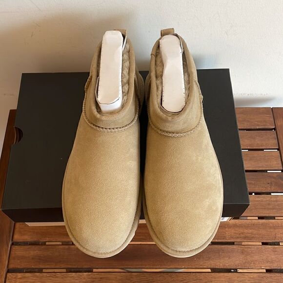 UGG Classic Ultra Mini Booties Mustard Seed USA Men Size 10/UK 9/EU 43 main image 5